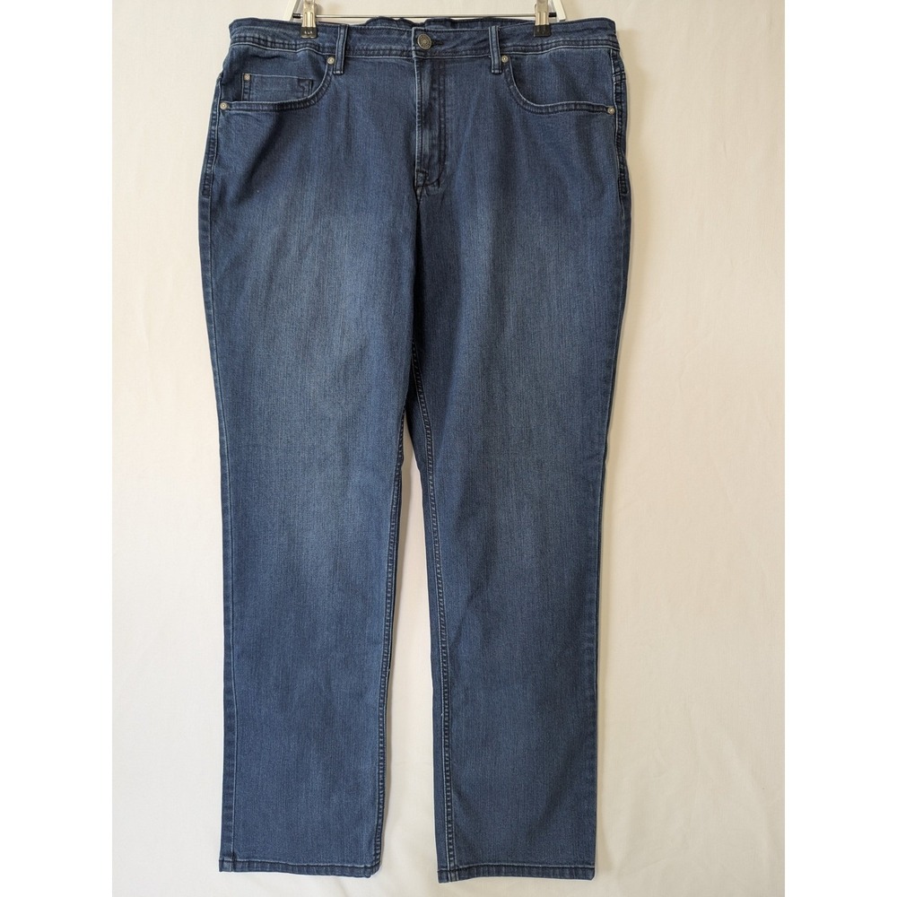 Buffalo David Bitton Jackson Slim Straight Jeans Mens 40x34 Blue Medium Wash NEW